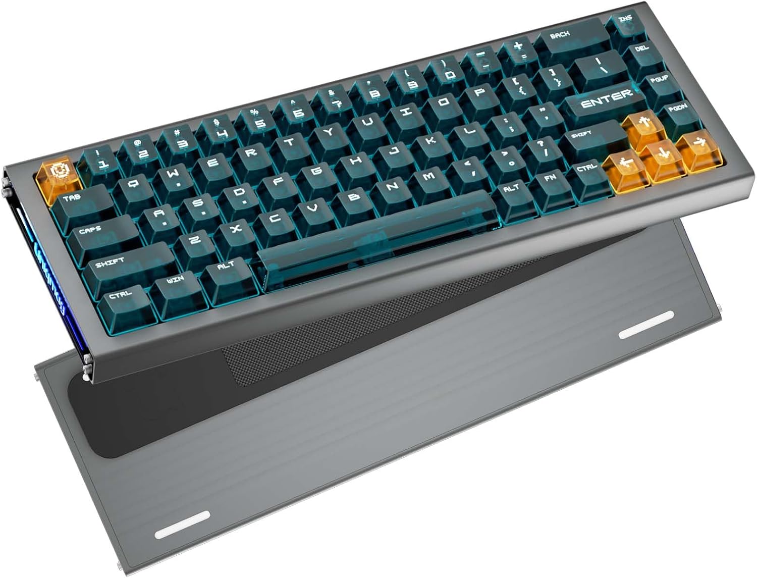 TMR Keyboard,8K Polling Rate,0.08ms Latency,0.005mm Precision,Springless Maglev Switch,Full-Aluminum Weighted Base,0.001-3.5mm Actuation Travel,RGB Lighting,Gasket-Mount,PC+Mac Ready.(UQ68CN)